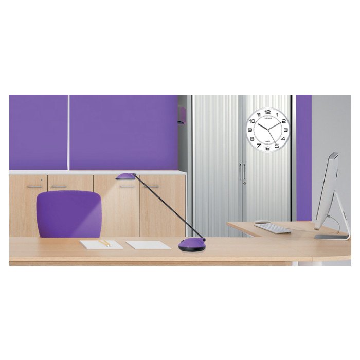 Wandklok Unilux Magnet Ø 30.5cm lichtgrijs/wit