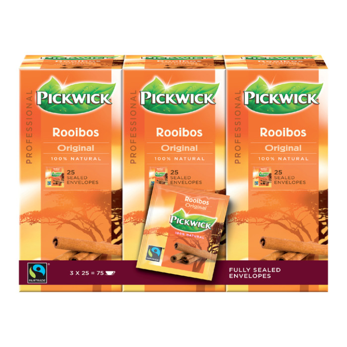 Thee Pickwick Fair Trade rooibos 25x1.5gr