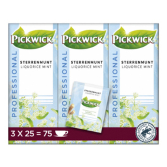 Thee Pickwick sterrenmunt 25x2gr met envelop