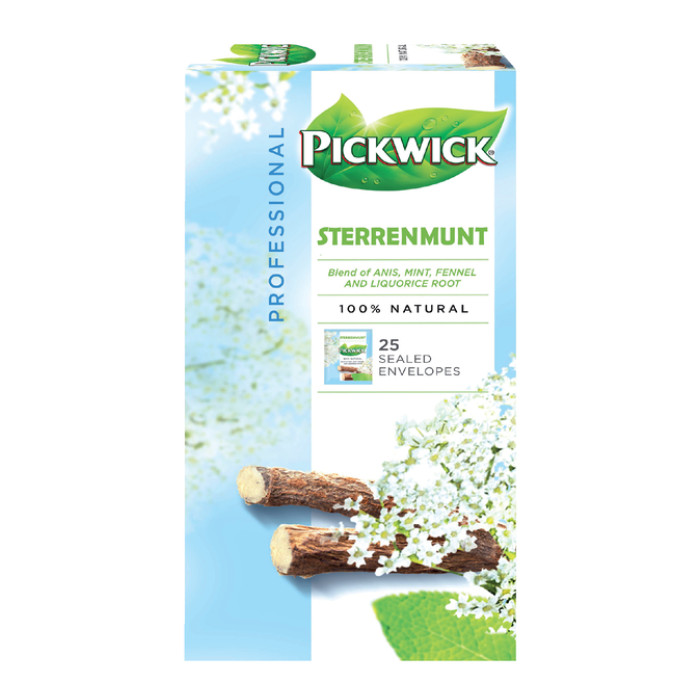Thee Pickwick sterrenmunt 25x2gr met envelop