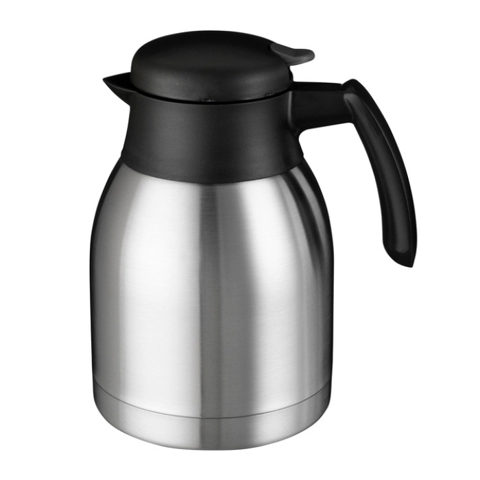 Thermoskan Bravilor dubbelwandig 1.5 liter RVS zwart