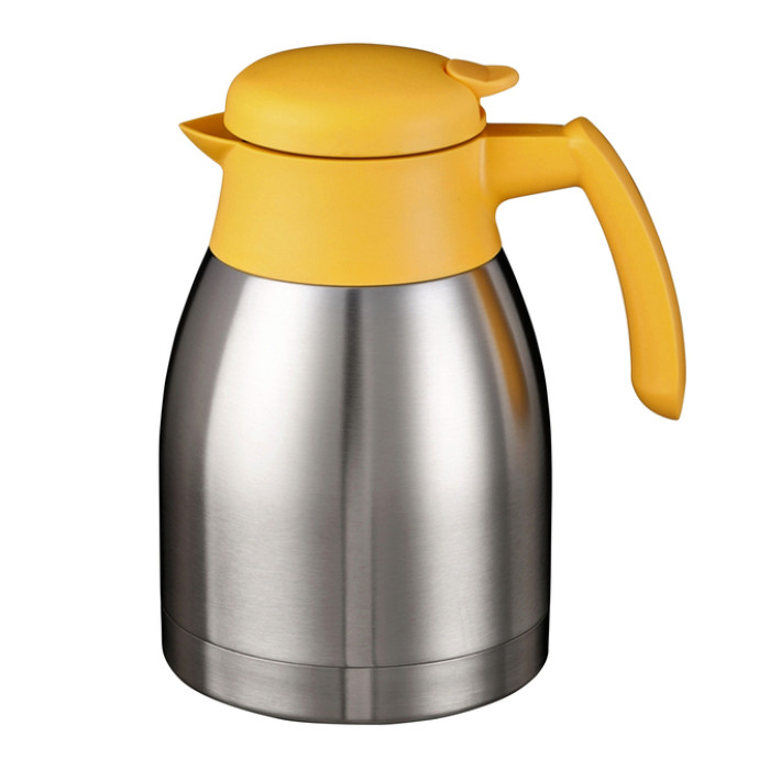 Thermoskan Bravilor dubbelwandig 1.5 liter RVS geel