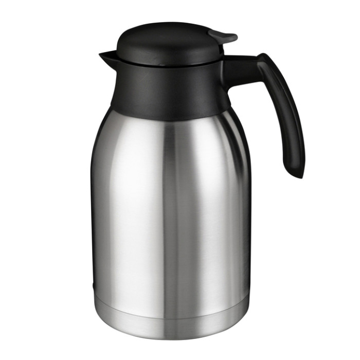 Thermoskan Bravilor dubbelwandig 2 liter RVS zwart