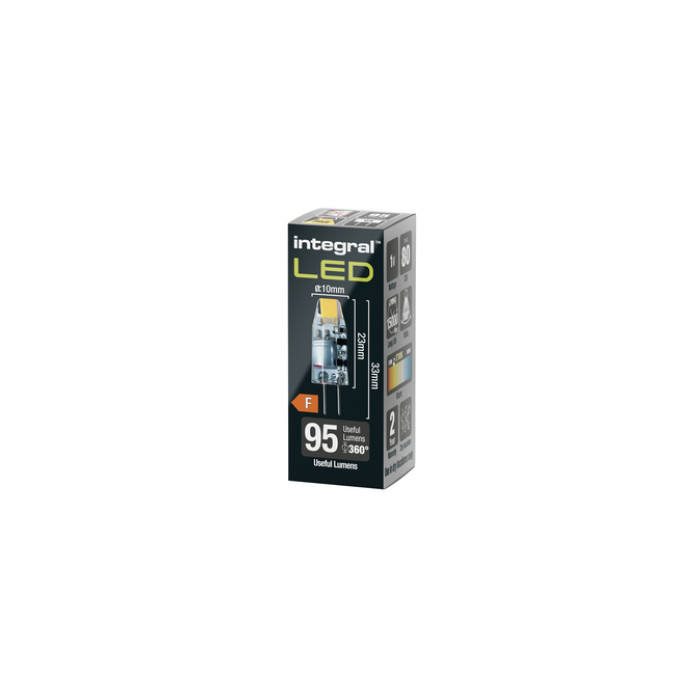 Ledlamp Integral GU4 2700K warm wit 1.1W 95lumen