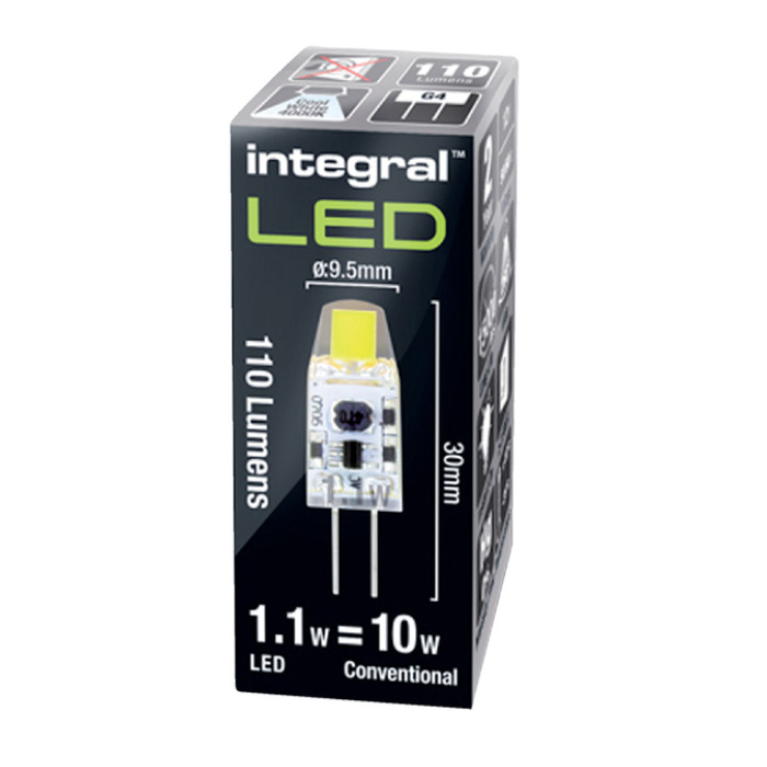 Ledlamp Integral GU4 4000K koel wit 1W 110lumen