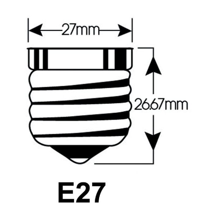 Ledlamp Integral E27 2700K warm wit 2W 250lumen