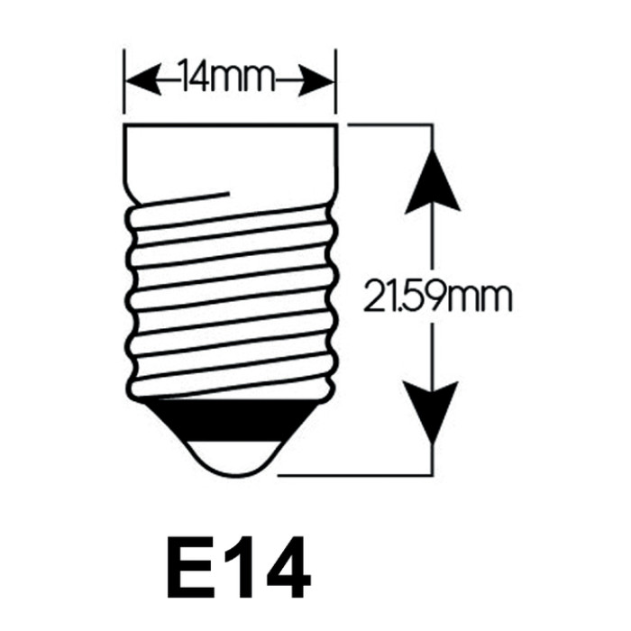 Ledlamp Integral E14 2700K warm wit 2-3,5W 250lumen