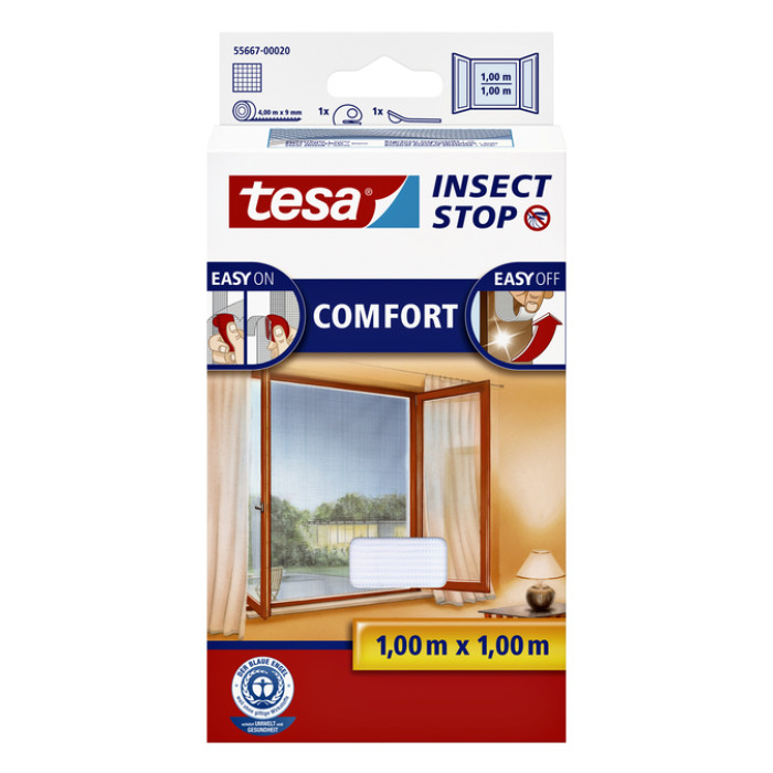 Insectenhor tesa® Insect Stop COMFORT raam 1x1m wit