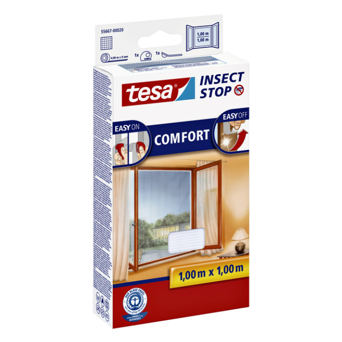 Insectenhor tesa® Insect Stop COMFORT raam 1x1m wit