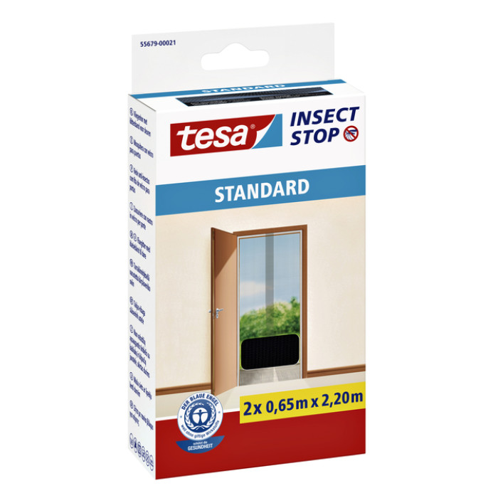 Insectenhor tesa® Insect Stop STANDARD deur 2x 0,65x2,20m antraciet