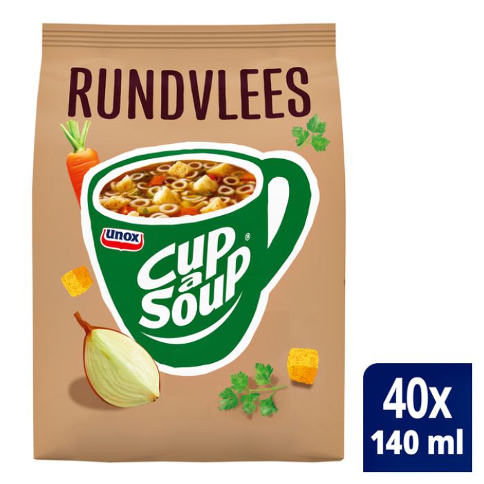 Cup-a-Soup Unox machinezak rundvlees 140ml