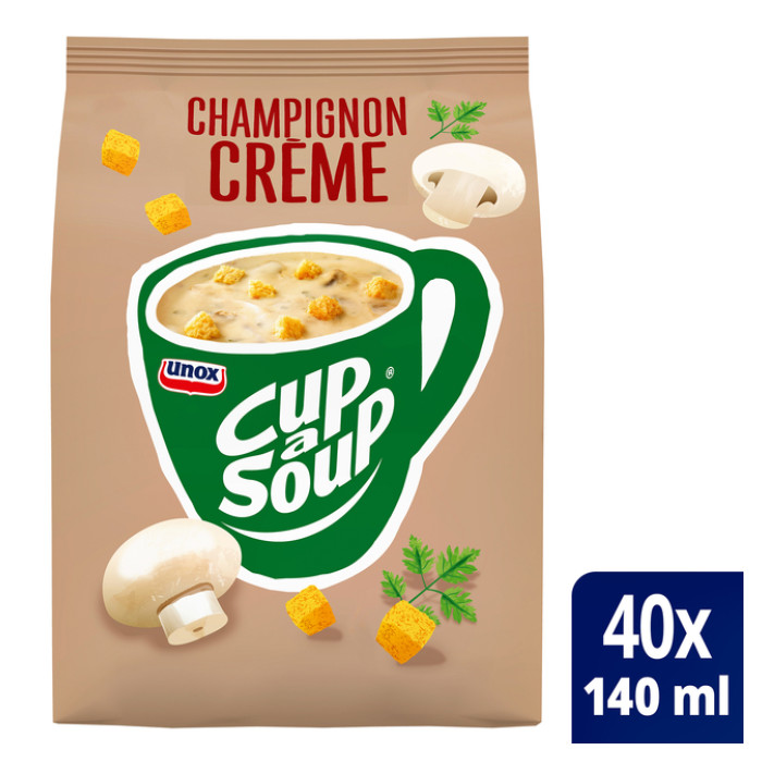 Cup-a-Soup Unox machinezak champignon crème 140ml