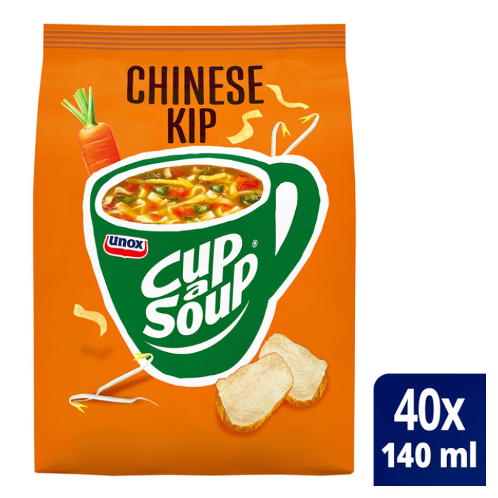 Cup-a-Soup Unox machinezak Chinese kip 140ml