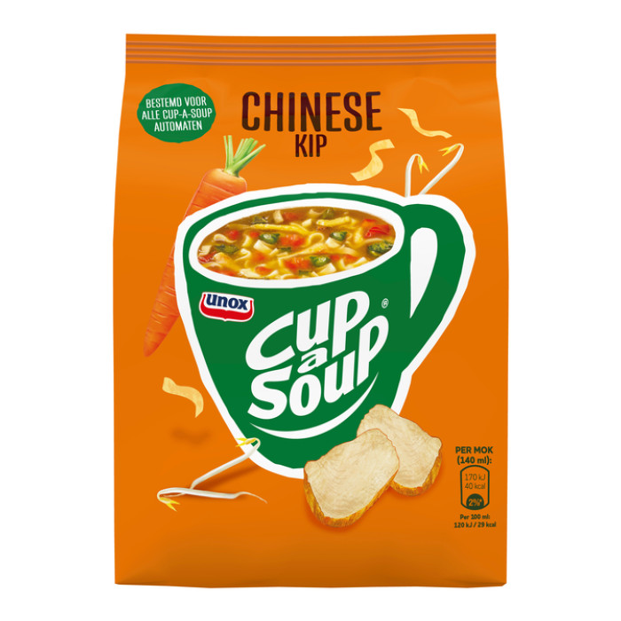 Cup-a-Soup Unox machinezak Chinese kip 140ml
