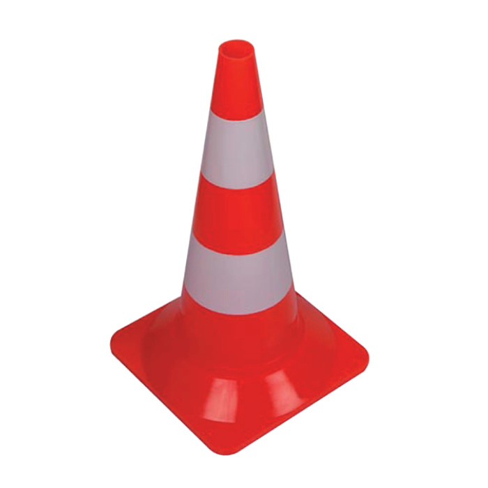 Afbakeningskegel 50cm rood wit