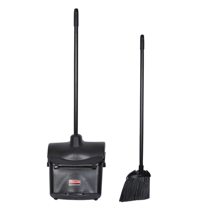 Handveger Rubbermaid Executive Lobby Broom met lange steel zwart