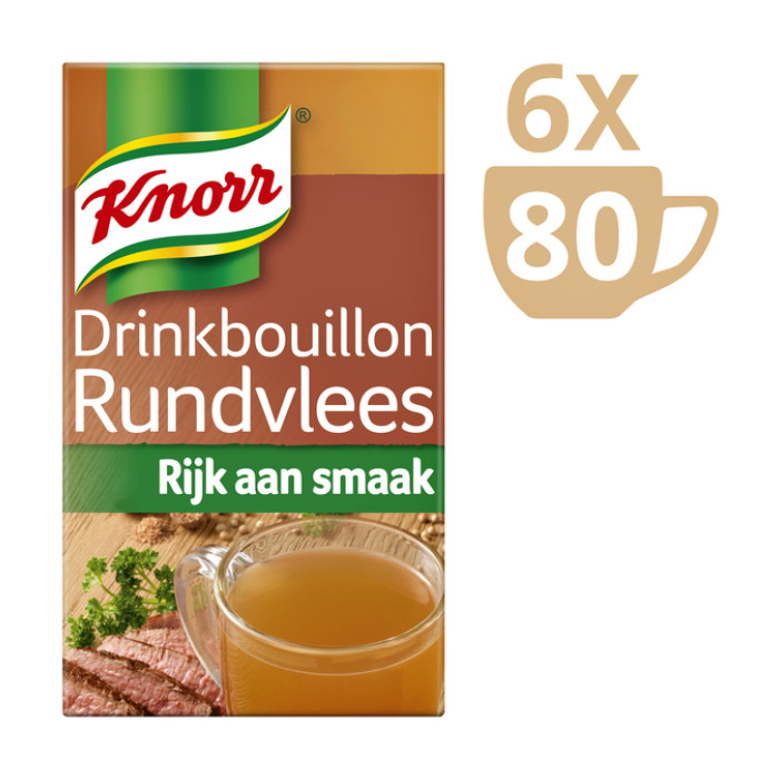 Drinkbouillon Knorr rundvlees 80 stuks
