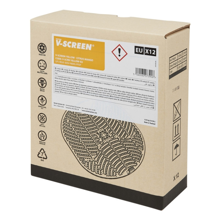 Urinoirmat V-screen Citrus Mango