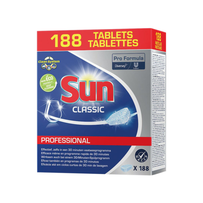 Vaatwastabletten Sun Pro Formula Classic 188 stuks
