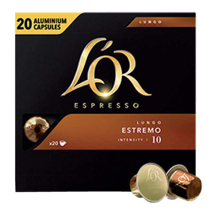 Koffiecups L'Or espresso Lungo Estremo 20 stuks