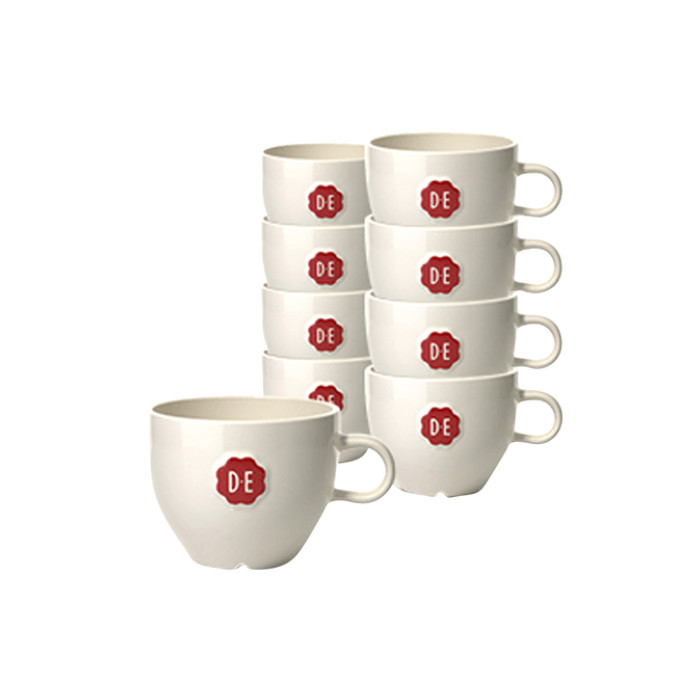 Kopje Douwe Egberts cappuccino 180ml wit 12 stuks