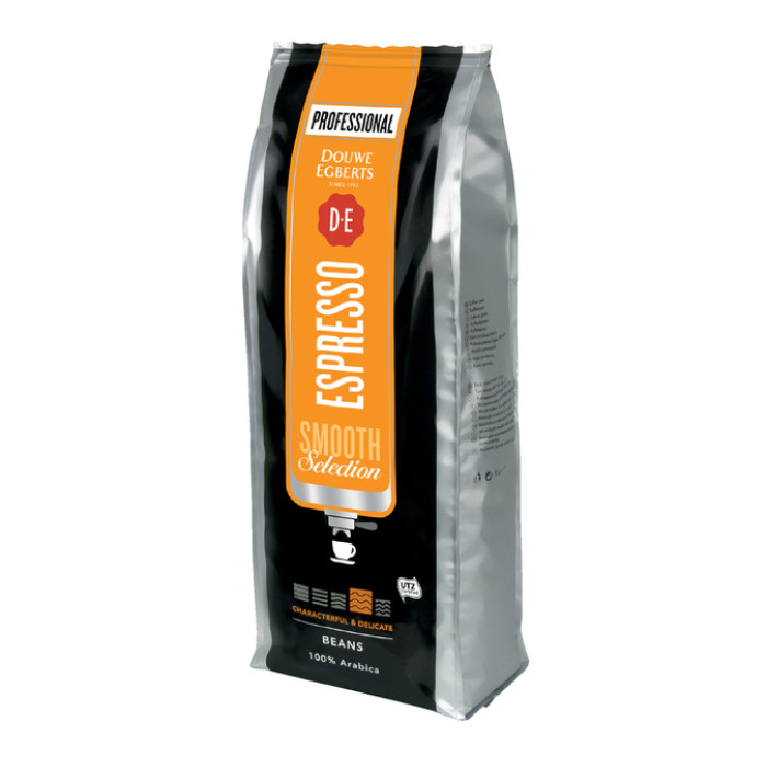 Koffie Douwe Egberts espresso bonen medium smooth 1kg