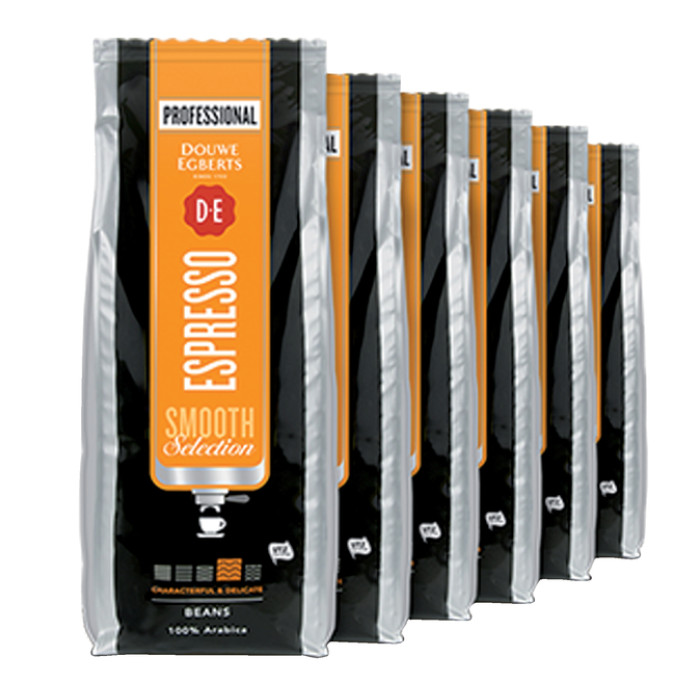 Koffie Douwe Egberts espresso bonen medium smooth 1kg