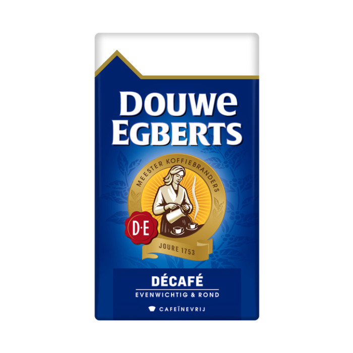 Koffie Douwe Egberts snelfiltermaling decafe 250gr