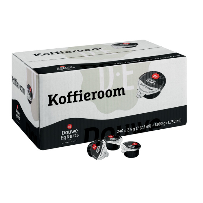 Koffiemelkcups Douwe Egberts halfroom 240x7.5gr