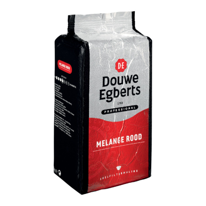 Koffie Douwe Egberts snelfiltermaling Melange Rood 1kg