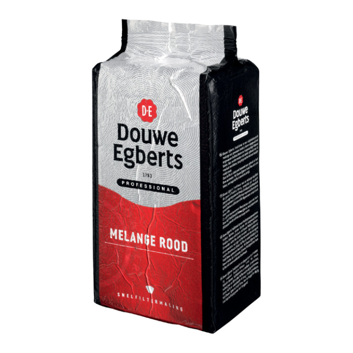 Koffie Douwe Egberts snelfiltermaling Melange Rood 1kg