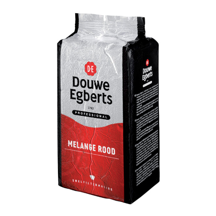 Koffie Douwe Egberts standaardmaling Melange Rood 1kg