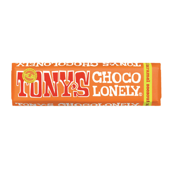 Chocolade Tony's Chocolonely karamel zeezout reep 47gr