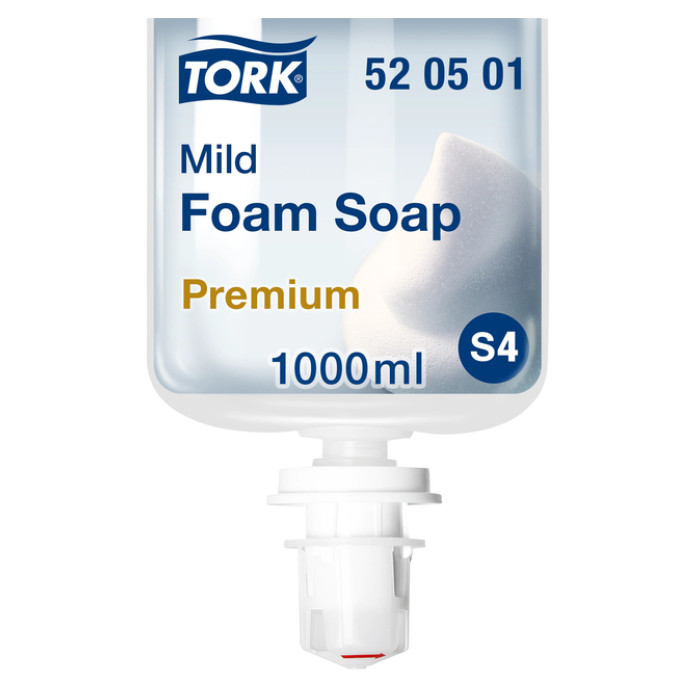 Handzeep Tork S4 Premium schuim 1000ml mild 520501