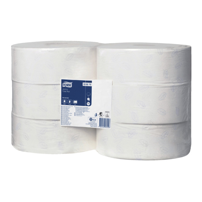 Toiletpapier Tork T1 Advanced jumbo 2-laags 360m wit 120272