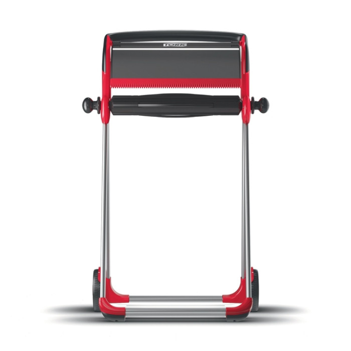 Poetspapierdispenser Tork W1 Performance vloerstandaard rood 652008