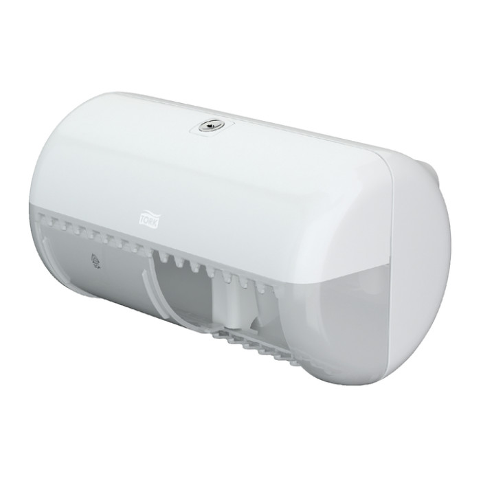 Toiletpapierdispenser Tork T4 Elevation duo wit 557000