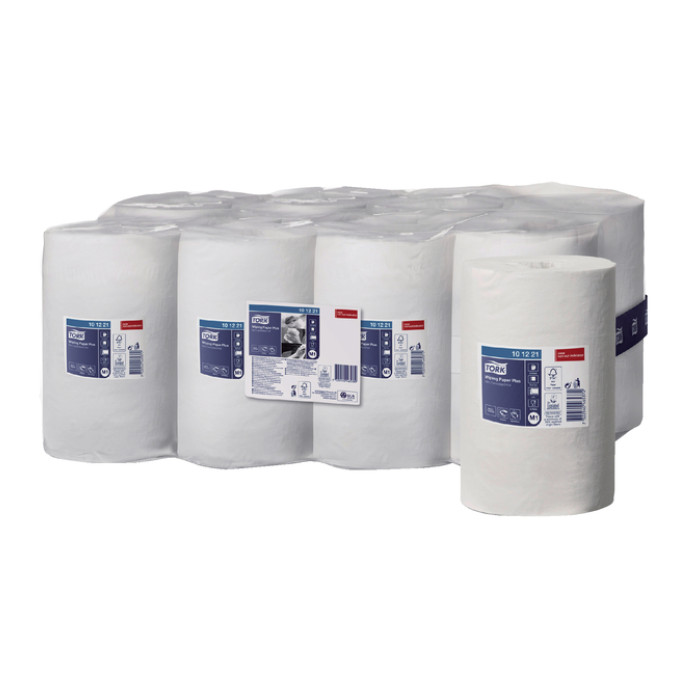 Poetspapier Tork M1 Plus Advanced 2-laags 75m wit 101221