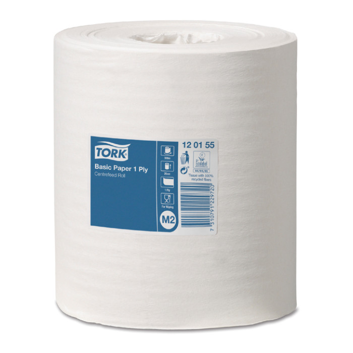 Poetspapier Tork M2 Basic Universal 1-laags 300m wit 120155