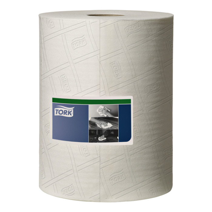 Reinigingsdoek Tork W2 Premium 1-laags 152m wit 510137