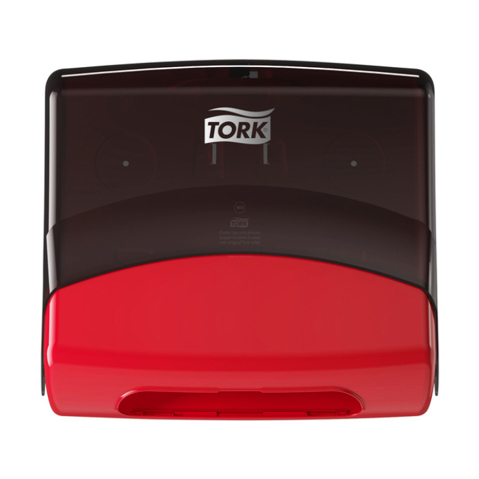 Reinigingsdoekdispenser Tork W4 Performance gevouwen rood 654008
