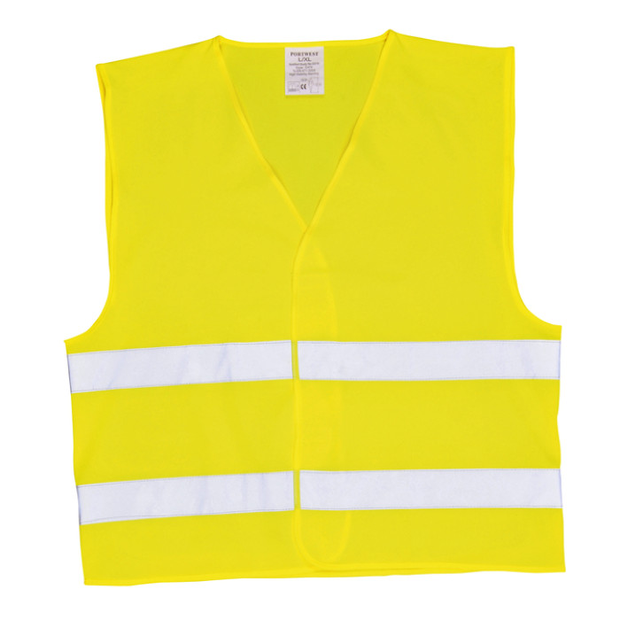 Veiligheidsvest Leina met opdruk "BHV " geel