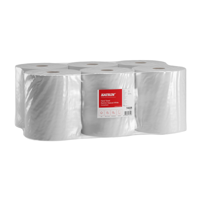 Poetspapier Katrin medium 2-laags 500 vel wit 74526