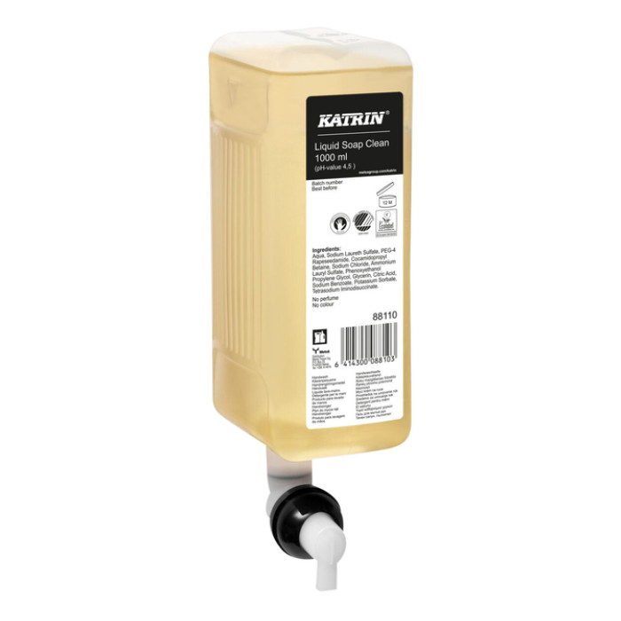 Handzeep Katrin Clean vloeibaar 1000ml 88110