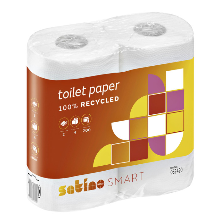 Toiletpapier Satino MT1 Smart 2-laags 200 vel wit 062420