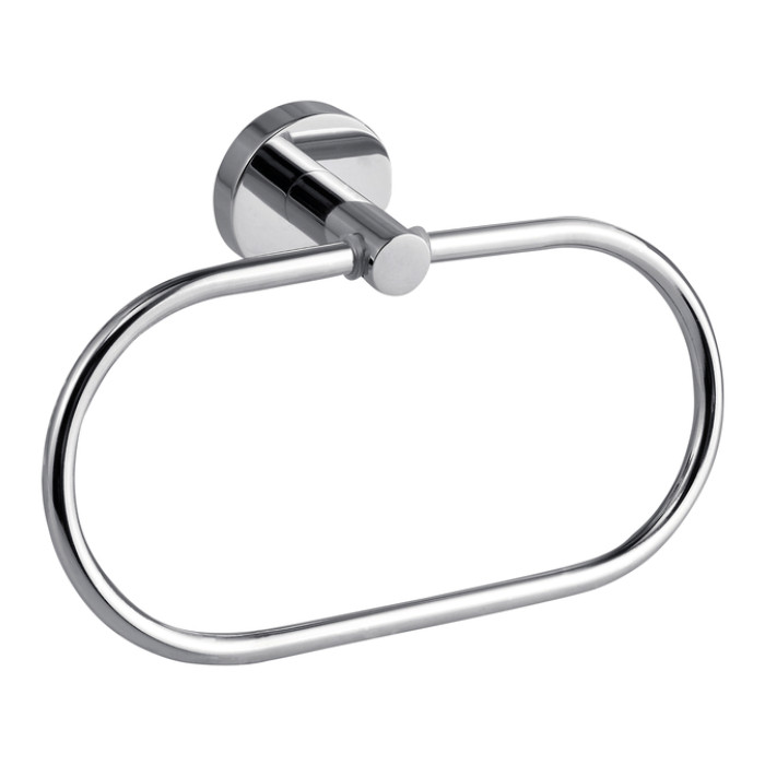 Handdoekring tesa® Smooz hoogglans verchroomd metaal zelfklevend