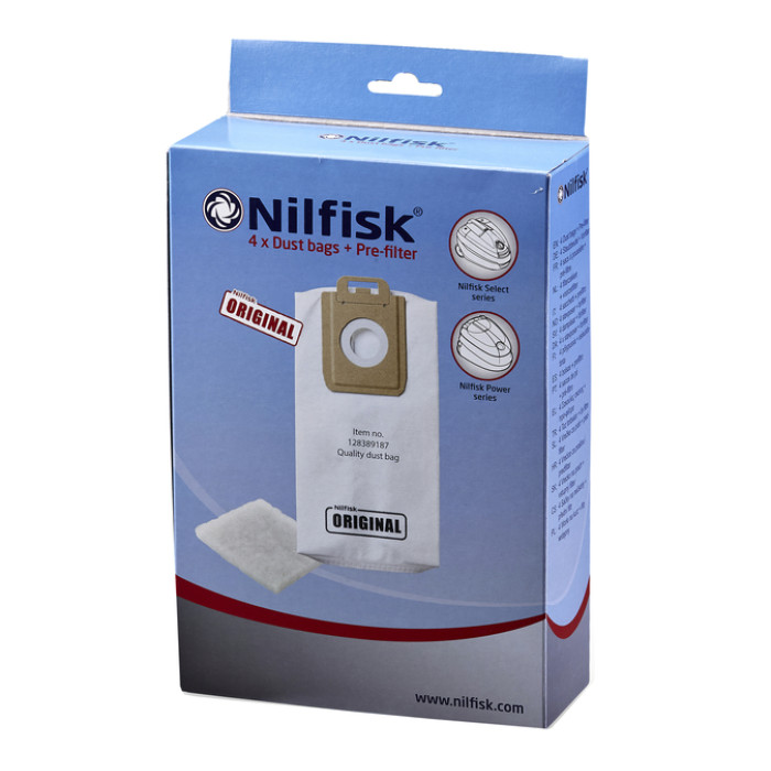 Stofzuigerzak Nilfisk Select 4 stuks