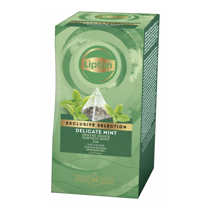 Thee Lipton Exclusive subtiele munt 25x2gr