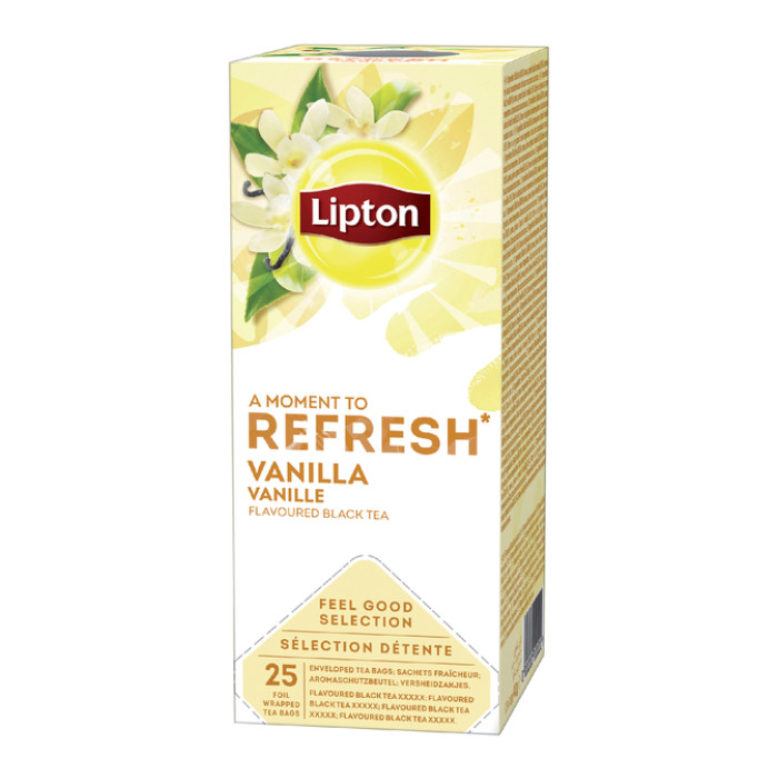 Thee Lipton Refresh vanille 25x1.5gr