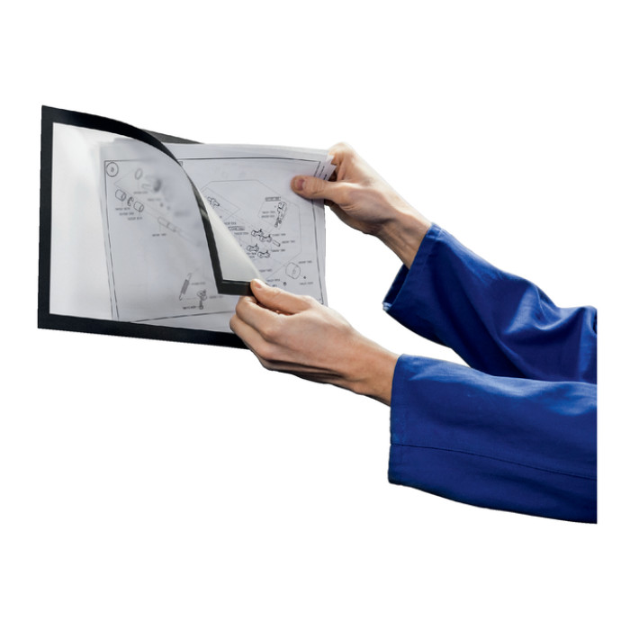 Duraframe Durable 498501 magnetisch Plus A4 zwart 2 stuks